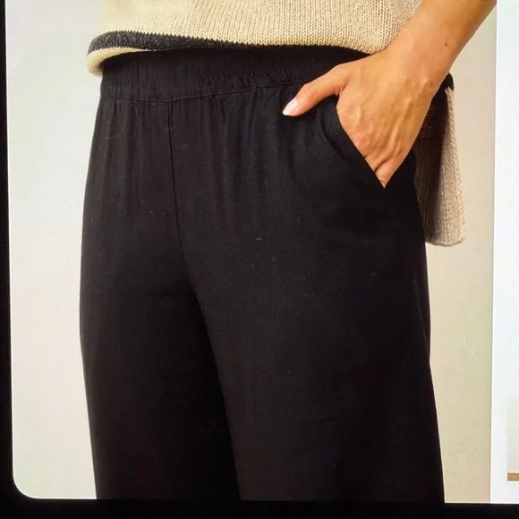 Marine Layer Allison Pants - black size large - Picture 2 of 3